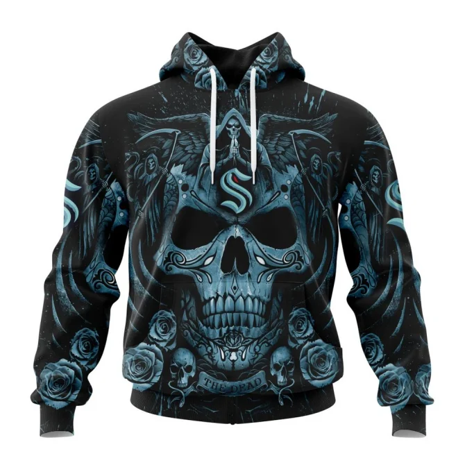 NHL Seattle Kraken Special Design With Skull Art Graphic Hoodie