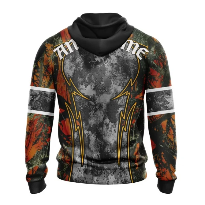 NHL Seattle Kraken, Specialized Design Wih Camo Concepts For Hungting In Forest Graphic Hoodie - Image 2
