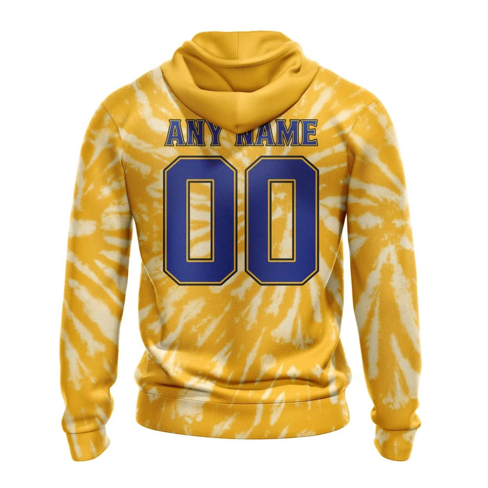 NHL St Louis Blues Special Retro Vintage Tie Dye Graphic Hoodie - Image 2
