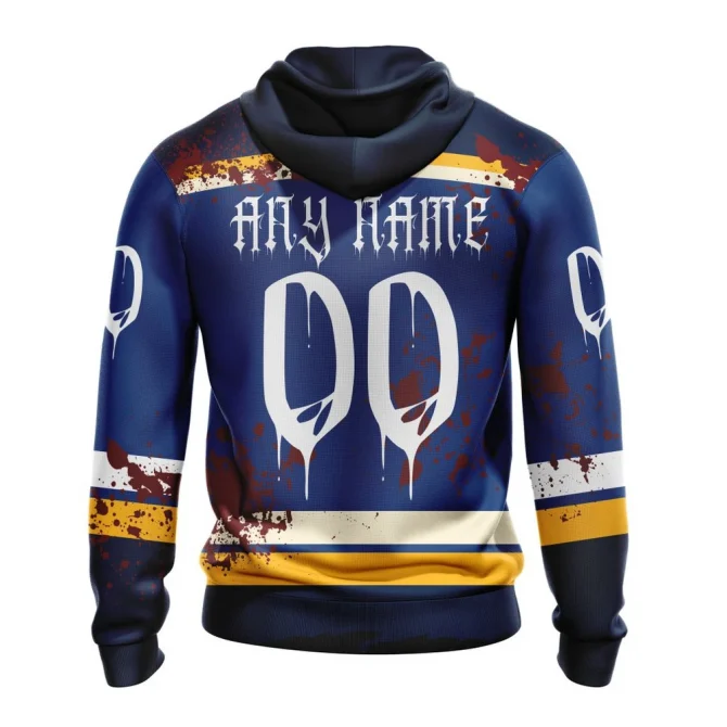 NHL St. Louis Blues, Specialized Design Jersey With Your Ribs For Halloween Graphic Hoodie - Image 2