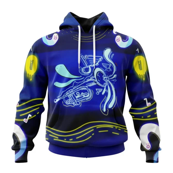 NHL St. Louis Blues, Specialized Jersey For Halloween Night Graphic Hoodie