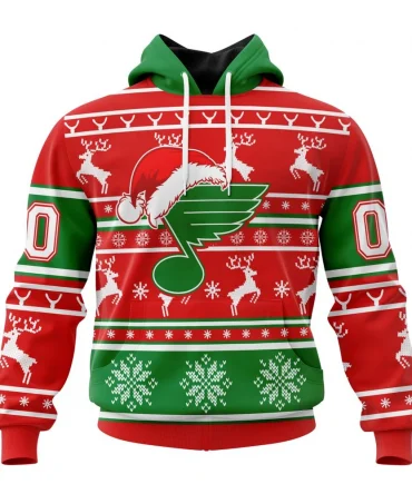 NHL St. Louis Blues, Specialized Unisex Christmas Is Coming Graphic Hoodie