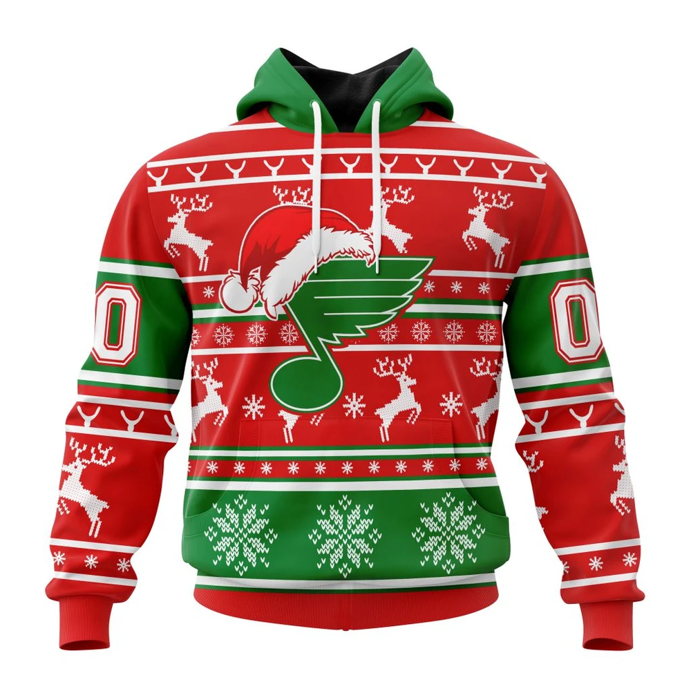 NHL St. Louis Blues, Specialized Unisex Christmas Is Coming Graphic Hoodie