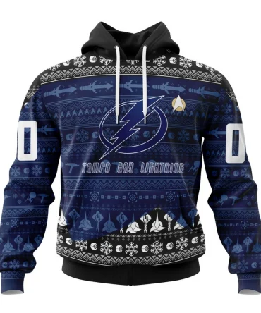 NHL Tampa Bay Lightning Special Star Trek Design Graphic Hoodie