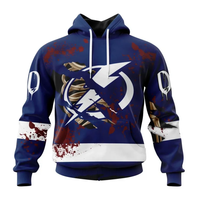 NHL Tampa Bay Lightning, Specialized Design Jersey With Your Ribs For Halloween Graphic Hoodie
