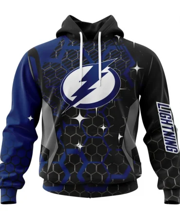 NHL Tampa Bay Lightning, Specialized Design With Motocross Syle Graphic Hoodie