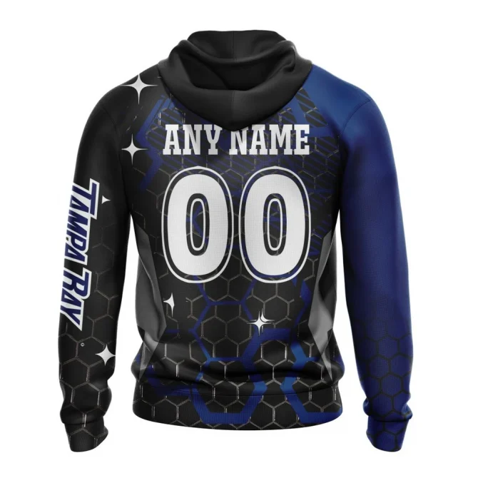 NHL Tampa Bay Lightning, Specialized Design With Motocross Syle Graphic Hoodie - Image 2