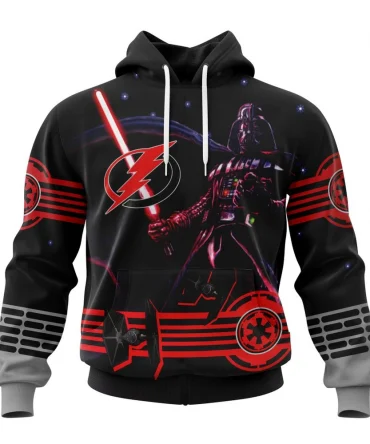 NHL Tampa Bay Lightning, Specialized Starwar Darth Vader Version Jersey Graphic Hoodie