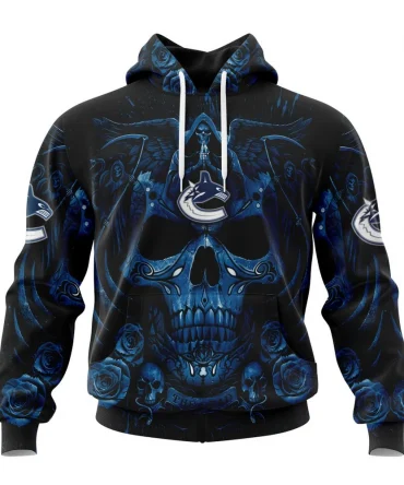NHL Vancouver Canucks Special Design With Skull Art Graphic Hoodie