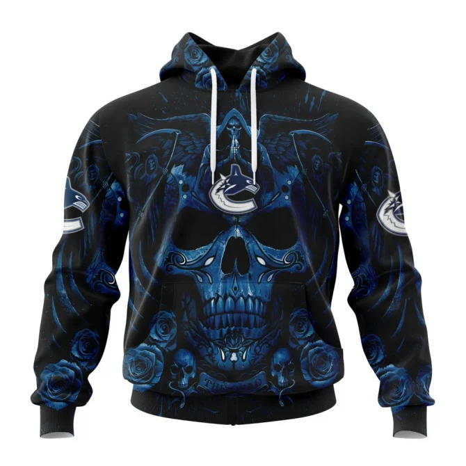 NHL Vancouver Canucks Special Design With Skull Art Graphic Hoodie