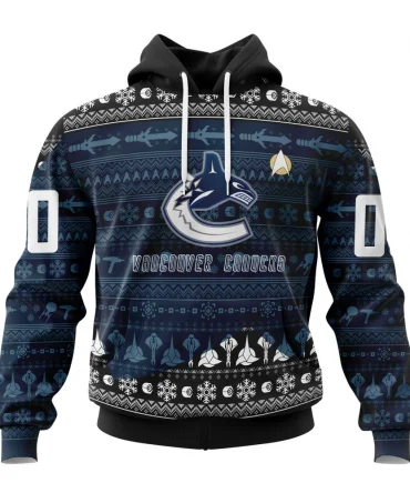 NHL Vancouver Canucks Special Star Trek Design Graphic Hoodie