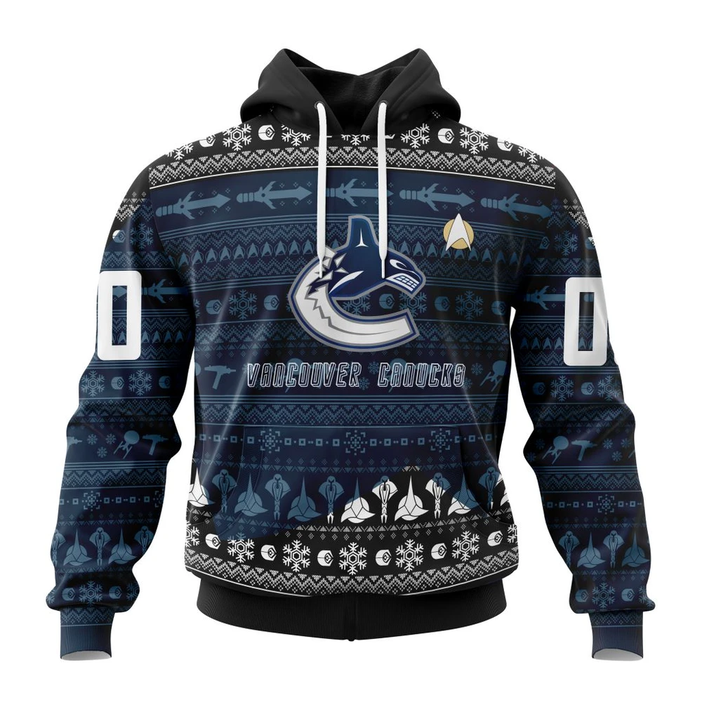 NHL Vancouver Canucks Special Star Trek Design Graphic Hoodie