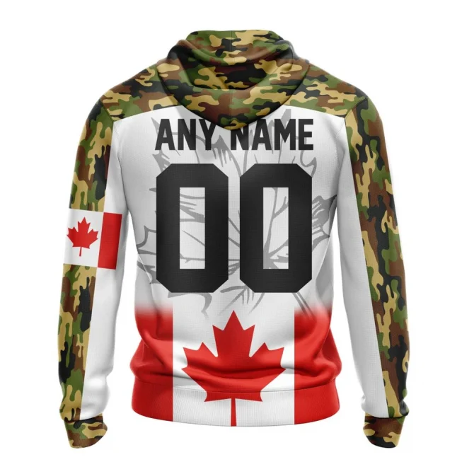 NHL Vancouver Canucks, Specialized Design With Our Canada Flag Graphic Hoodie - Image 2