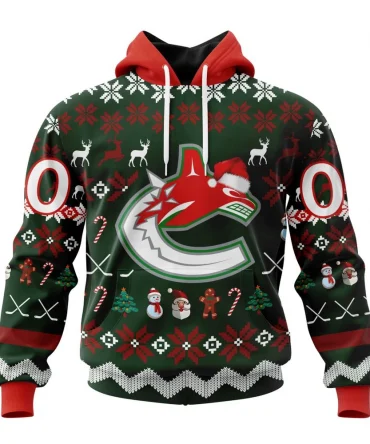 NHL Vancouver Canucks, Specialized Unisex Christmas Is Coming Graphic Hoodie