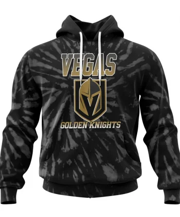 NHL Vegas Golden Knights Special Retro Vintage Tie Dye Graphic Hoodie