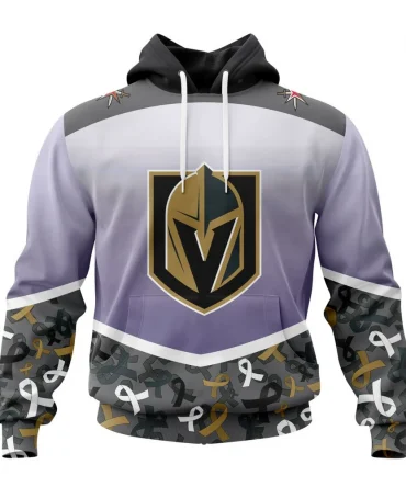 NHL Vegas Golden Knights, Specialized Sport Fights Again All Cancer Graphic Hoodie