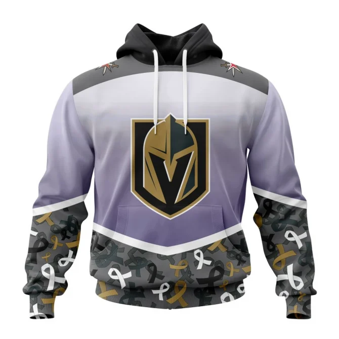 NHL Vegas Golden Knights, Specialized Sport Fights Again All Cancer Graphic Hoodie