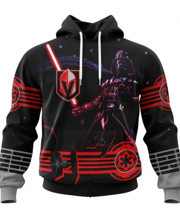 NHL Vegas Golden Knights, Specialized Starwar Darth Vader Version Jersey Graphic Hoodie