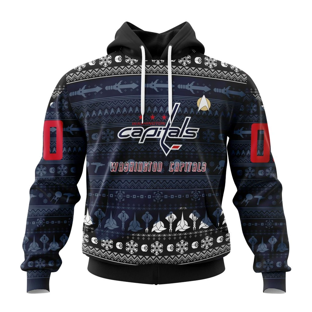 NHL Washington Capitals Special Star Trek Design Graphic Hoodie