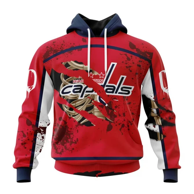 NHL Washington Capitals, Specialized Design Jersey With Your Ribs For Halloween Graphic Hoodie