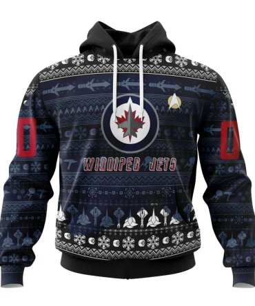 NHL Winnipeg Jets Special Star Trek Design Graphic Hoodie