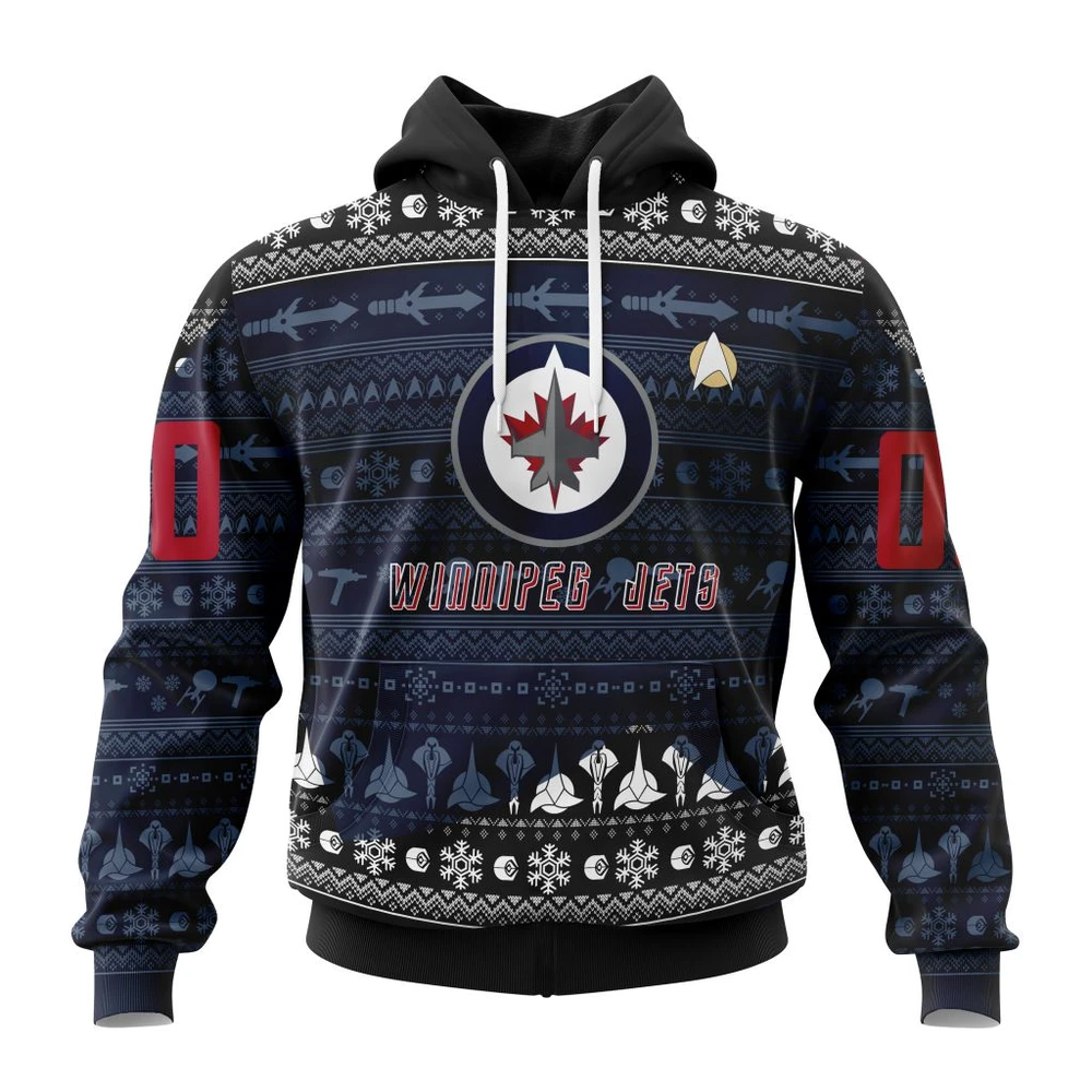 NHL Winnipeg Jets Special Star Trek Design Graphic Hoodie