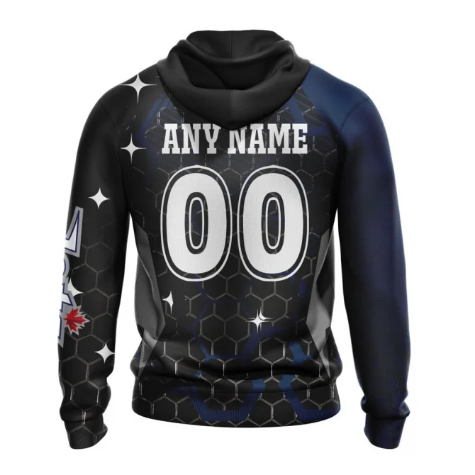 NHL Winnipeg Jets, Specialized Design With Motocross Syle Graphic Hoodie - Image 2