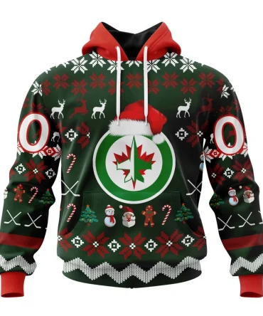 NHL Winnipeg Jets, Specialized Unisex Christmas Is Coming Graphic Hoodie