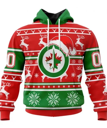 NHL Winnipeg Jets, Specialized Unisex Christmas Is Coming Graphic Hoodie