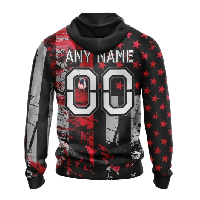 Ottawa Senators Specialized Jersey For America Graphic Hoodie - Image 2