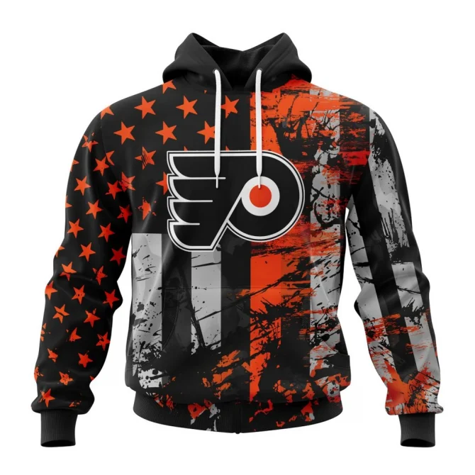 Philadelphia Flyers, Specialized Jersey For America Graphic Hoodie