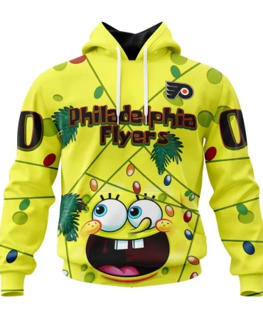 Philadelphia Flyers, Specialized Jersey With Spongebob Graphic Hoodie