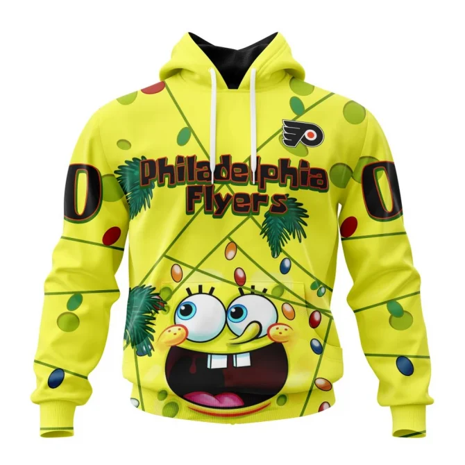 Philadelphia Flyers, Specialized Jersey With Spongebob Graphic Hoodie