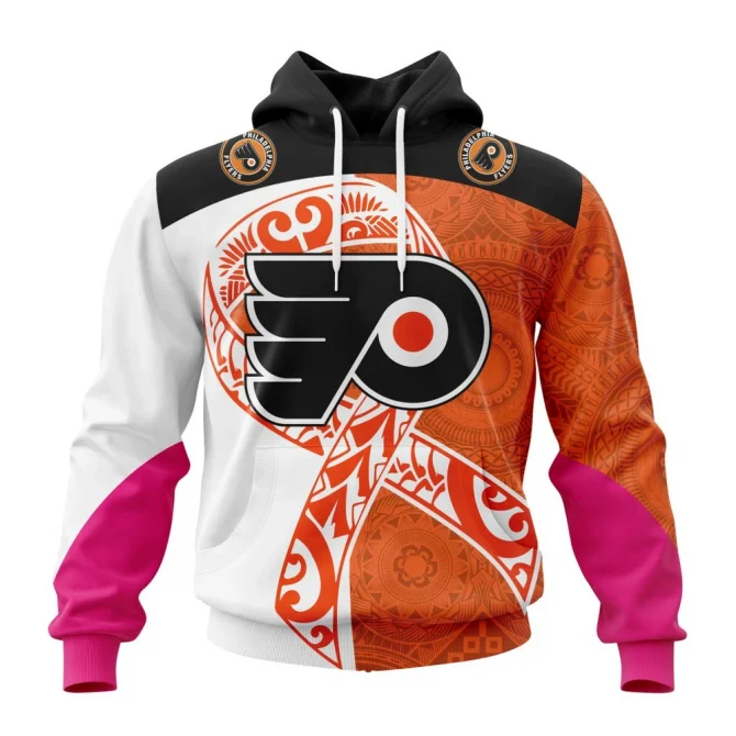 Philadelphia Flyers, Specialized Samoa Fights Cancer Jersey Graphic Hoodie