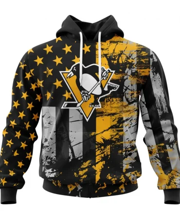 Pittsburgh Penguins, Specialized Jersey For America Graphic Hoodie