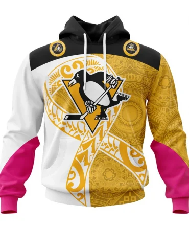 Pittsburgh Penguins, Specialized Samoa Fights Cancer Jersey Graphic Hoodie