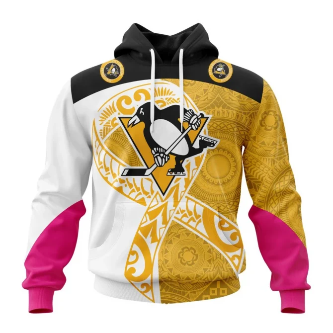 Pittsburgh Penguins, Specialized Samoa Fights Cancer Jersey Graphic Hoodie