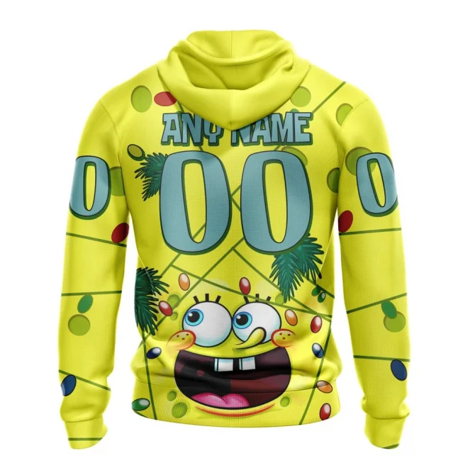 Seattle Kraken, Specialized Jersey With Spongebob Graphic Hoodie - Image 2