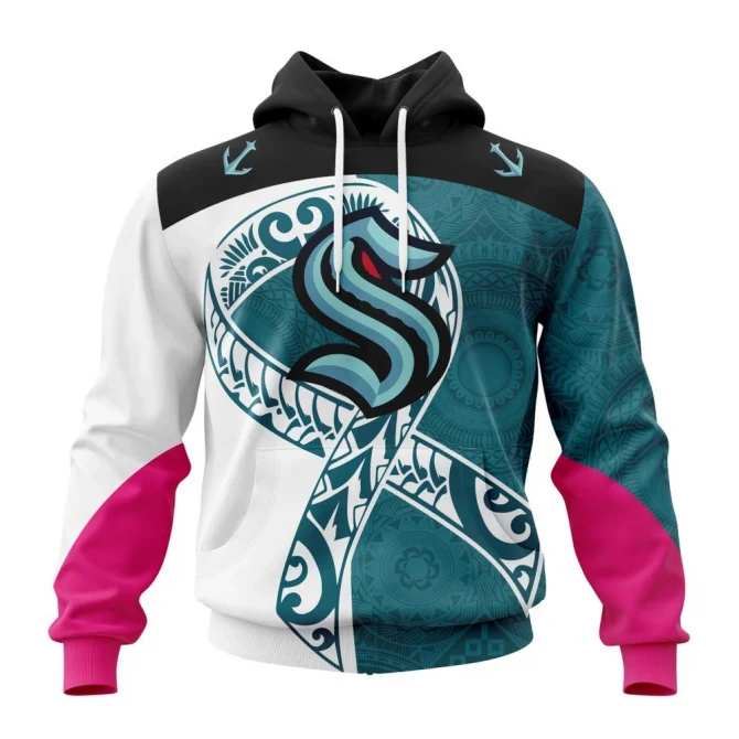 Seattle Kraken, Specialized Samoa Fights Cancer Jersey Graphic Hoodie