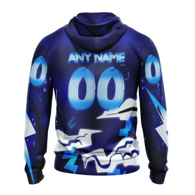 Tampa Bay Lightning, Specialized Jersey For Halloween Night Graphic Hoodie - Image 2