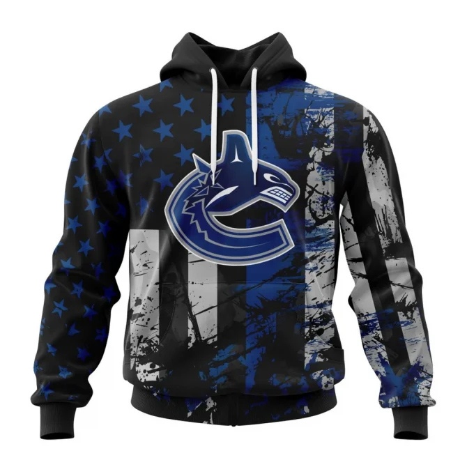 Vancouver Canucks Specialized Jersey For America Graphic Hoodie
