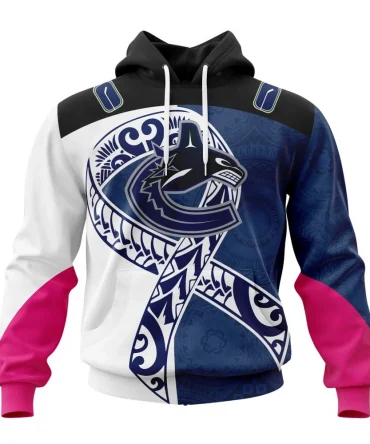 Vancouver Canucks Specialized Samoa Fights Cancer Jersey Graphic Hoodie