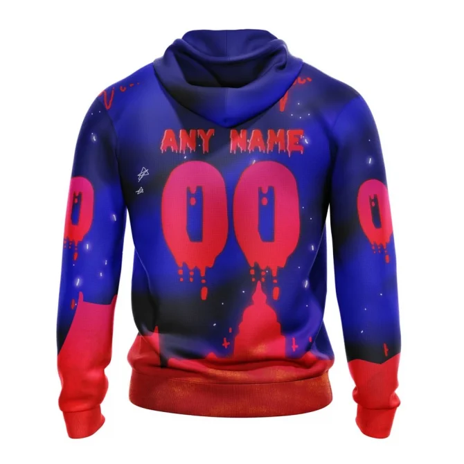 Washington Capitals, Specialized Jersey For Halloween Night Graphic Hoodie - Image 2