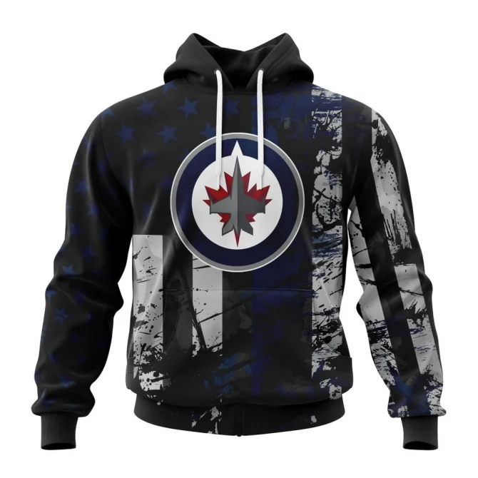 Winnipeg Jets Specialized Jersey For America Graphic Hoodie