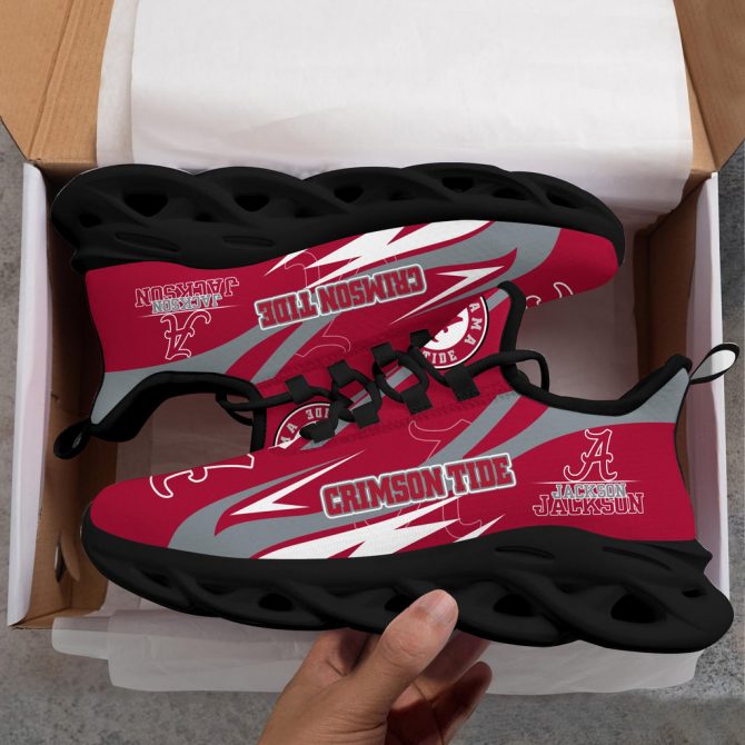 Alabama Crimson Tide Max Soul Shoes Sneakers For Men And Women - Image 6