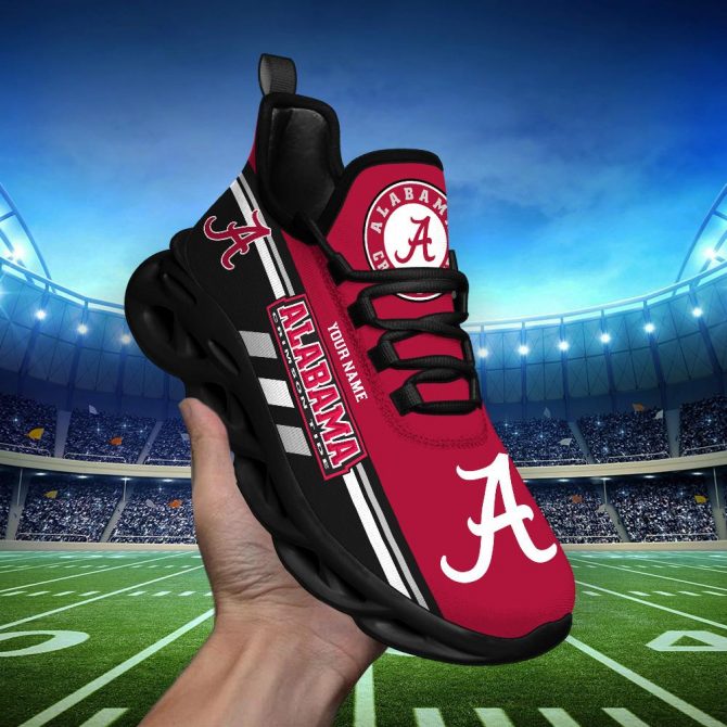 Alabama Crimson Tide Max Soul Shoes Sneakers For Men And Women - Image 7