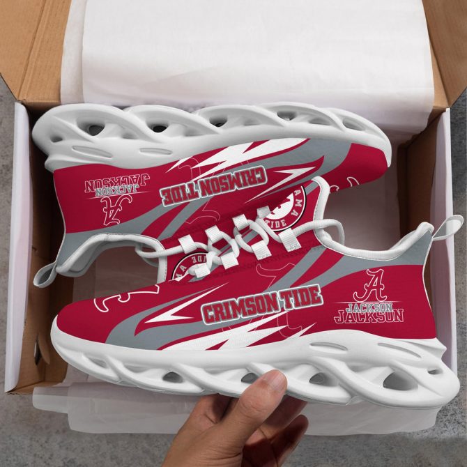 Alabama Crimson Tide Max Soul Shoes Sneakers For Men And Women - Image 7