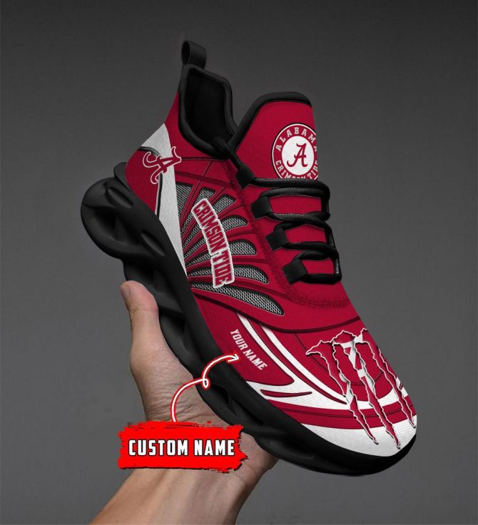 Alabama Crimson Tide Max Soul Shoes Sneakers For Men And Women - Image 5