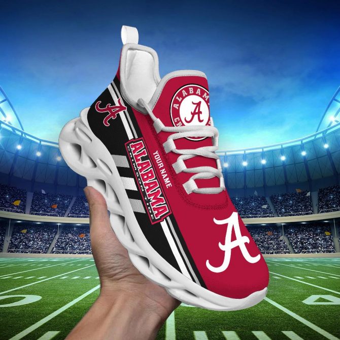 Alabama Crimson Tide Max Soul Shoes Sneakers For Men And Women - Image 2
