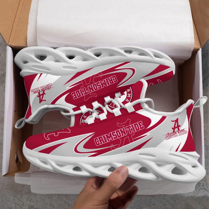 Alabama Crimson Tide Max Soul Shoes Sneakers For Men And Women - Image 6